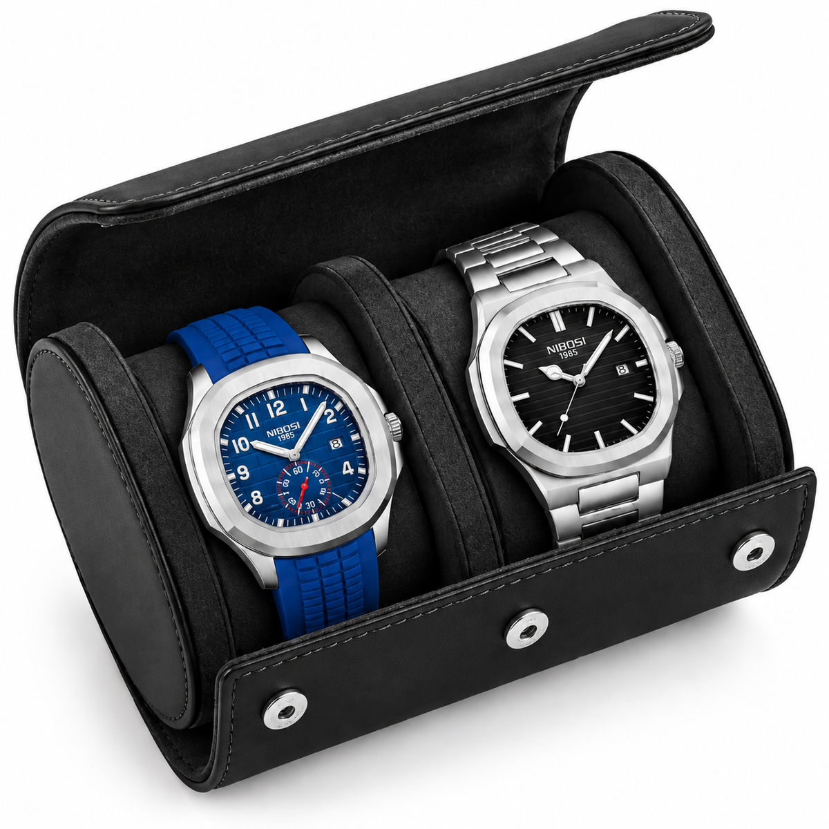 Watch Case for 2 Watches