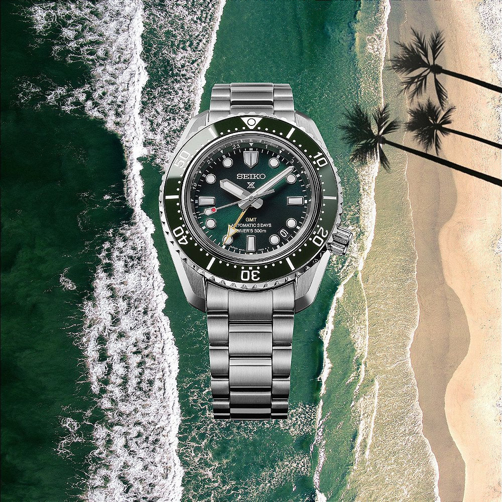 Seiko Prospex 1968 Heritage Diver's GMT Automático 42 mm Verde HBC001J1